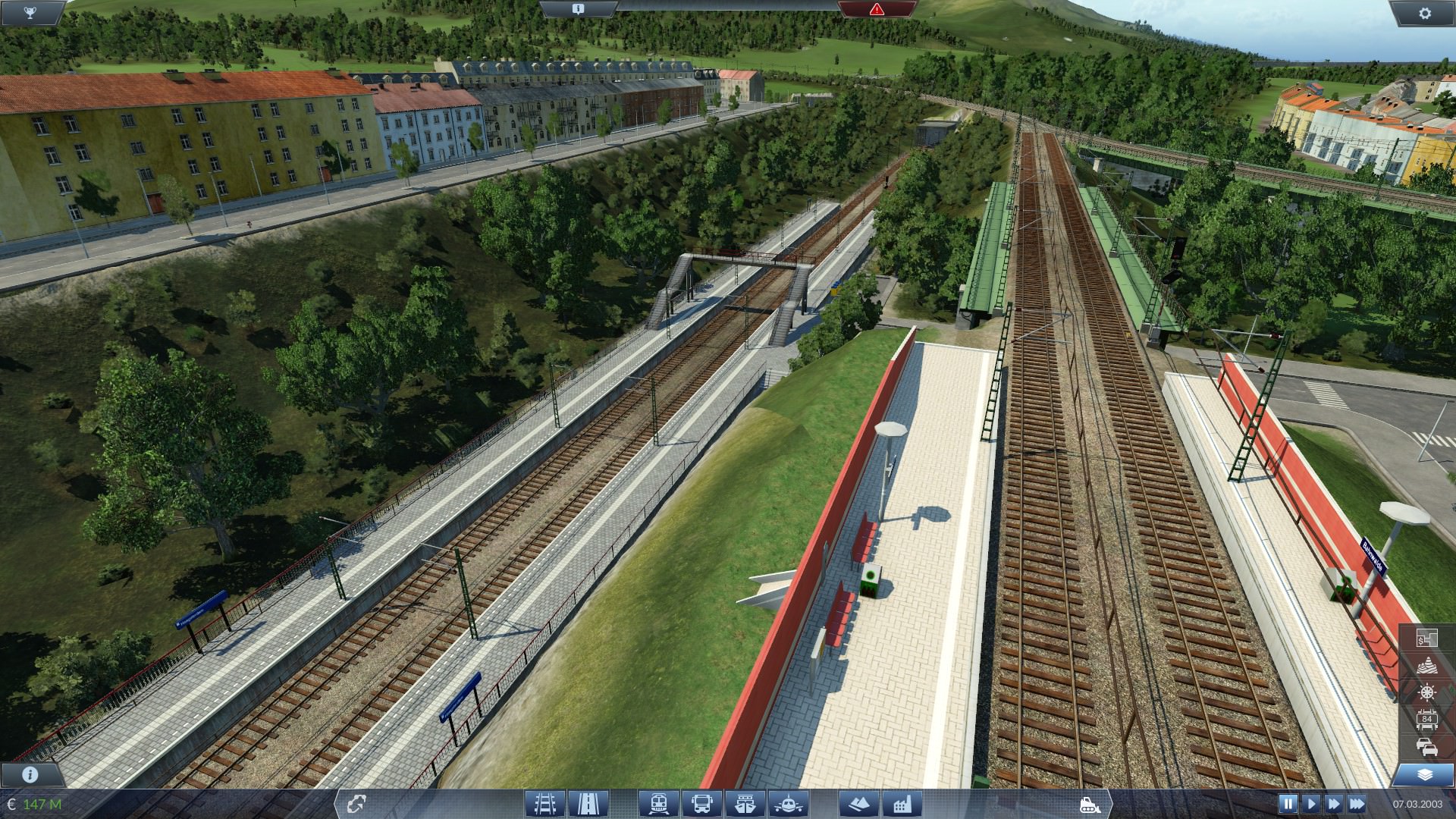 Vorort Bahnhof