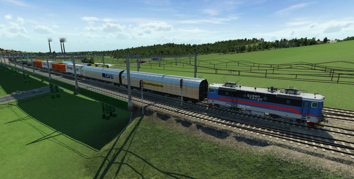 Green Cargo freight train
