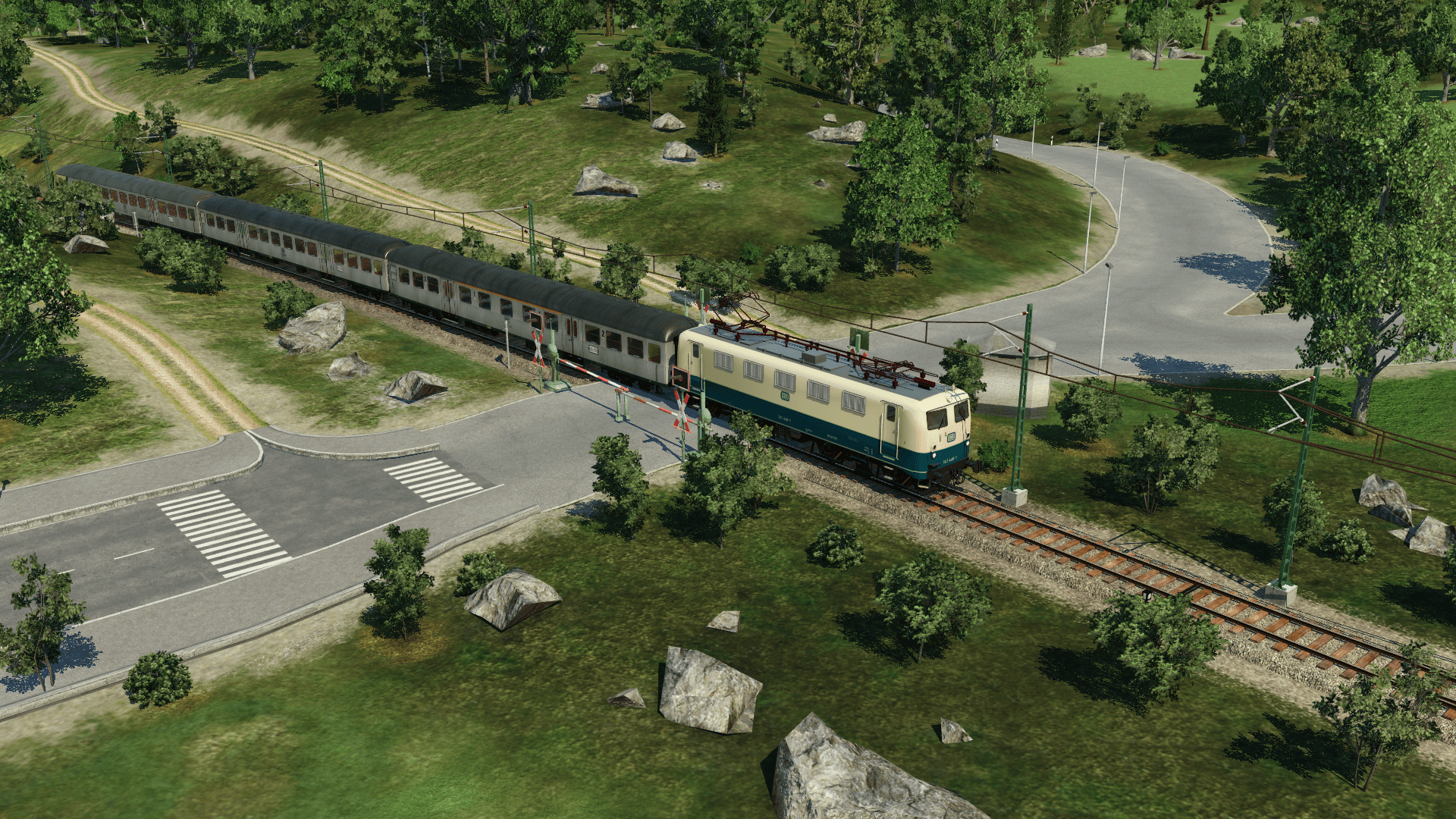 RB 2129 bei der Einfahrt in Angermünde (fiktiv)