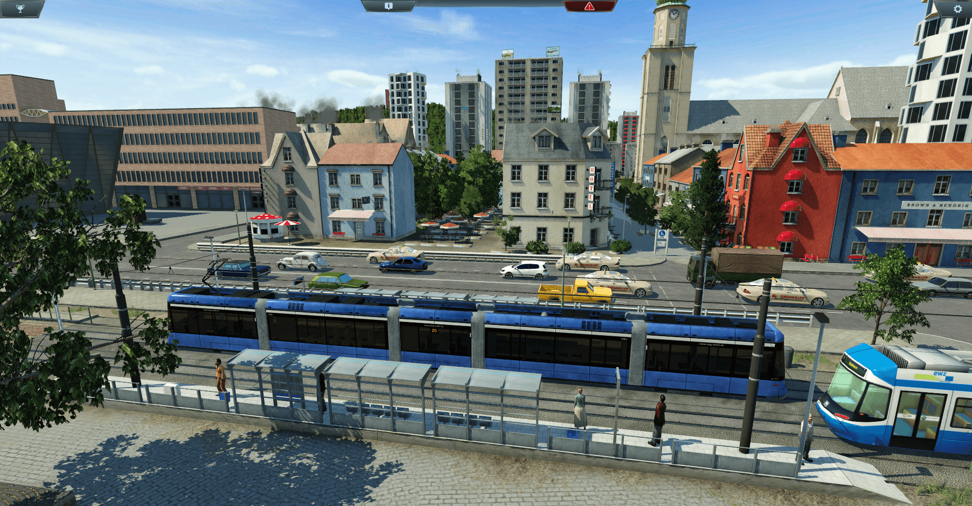 Tramverkehr am Bahnhofsvorplatzt