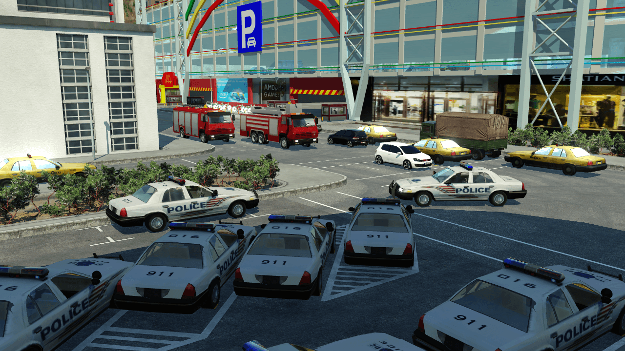 Polizei Parkplatzt