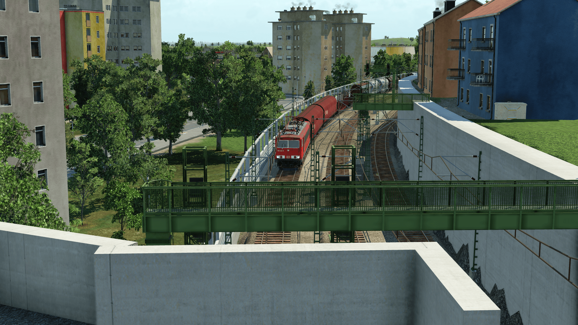 155er bei der Durchfahrt