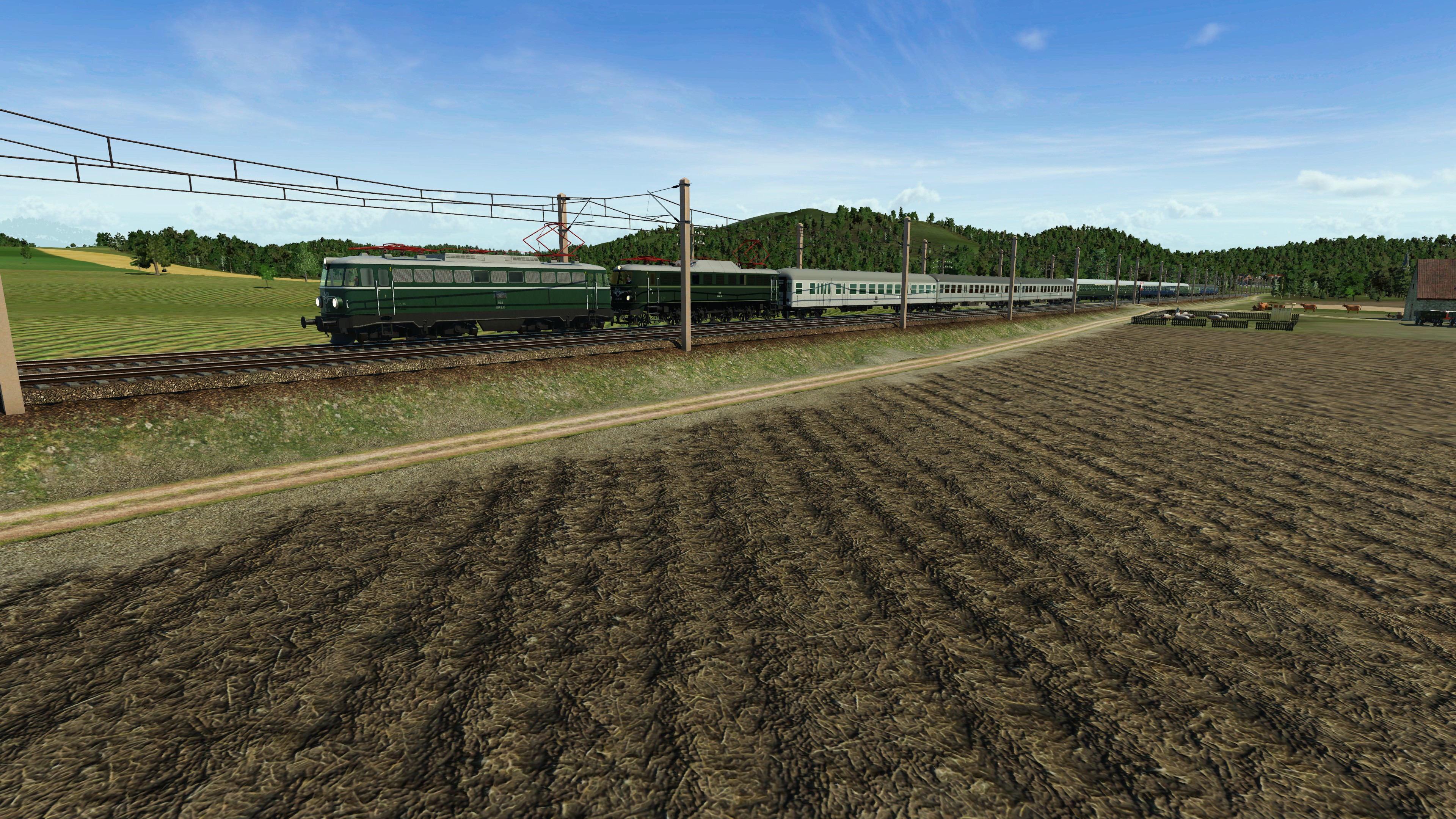 ÖBB 1042 und 1018 bei Baden