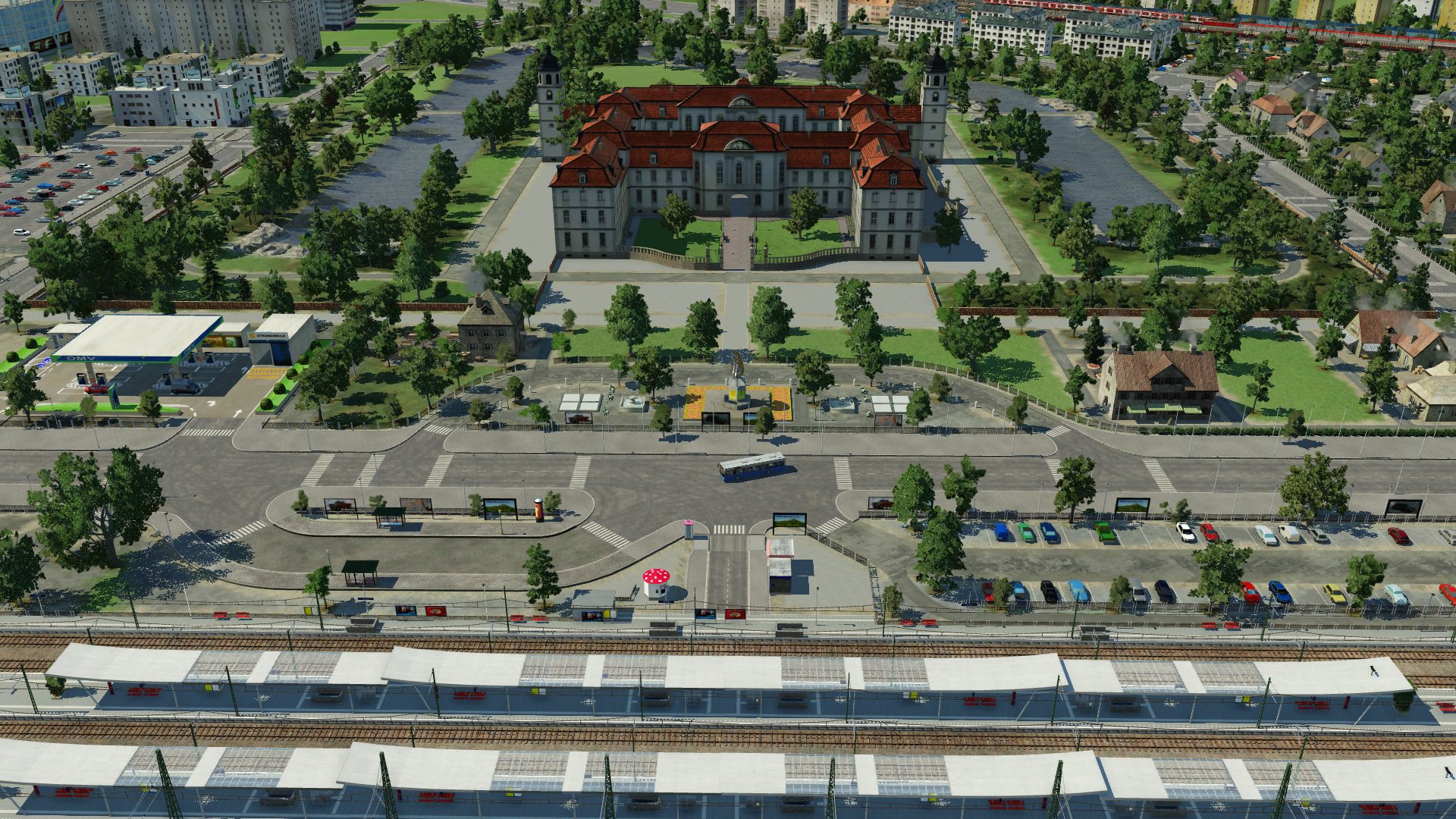Das Schloss darf auf keiner Karte fehlen.