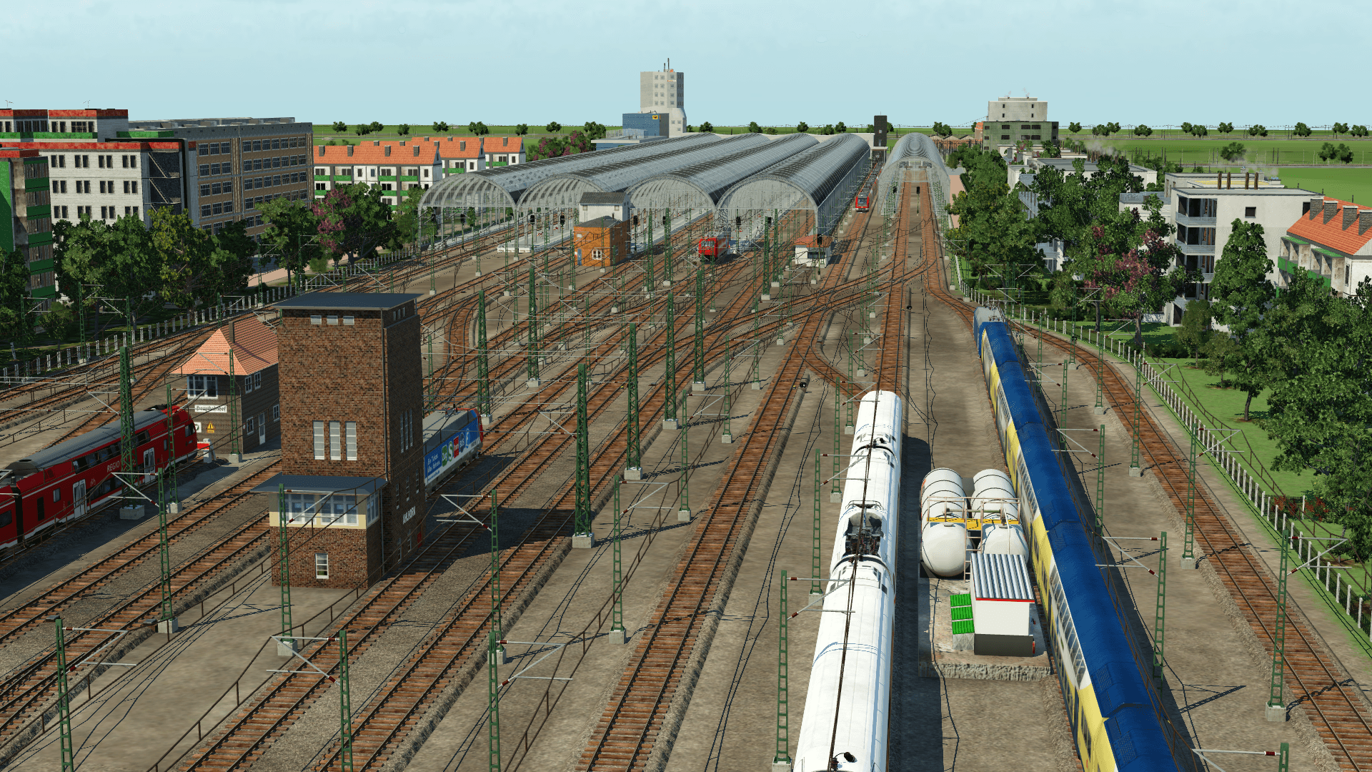 Sackbahnhof mit Vordach
