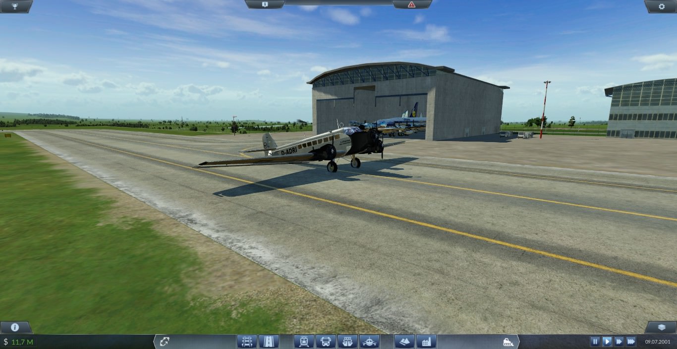 Junkers Ju-52 beim Taxi am Norddeicher Airport