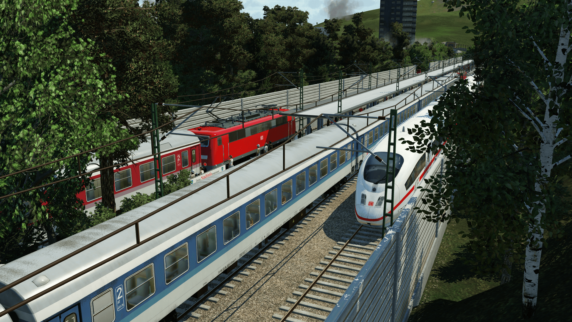 Geschäftiges treiben am Bahnhof