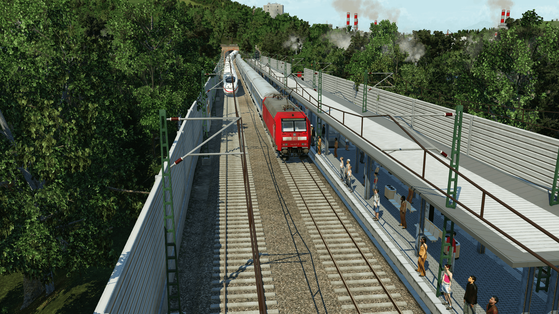 Geschäftiges treiben am Bahnhof