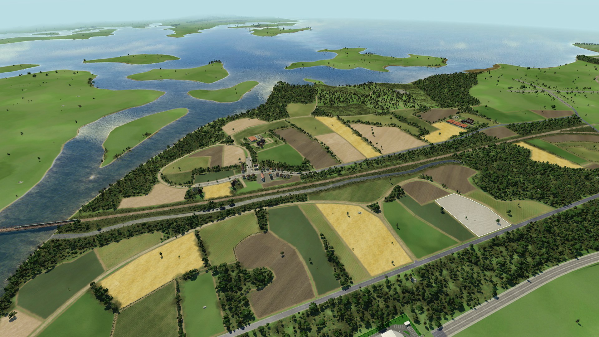 Landschaft zwischen Kleve und Emmerich