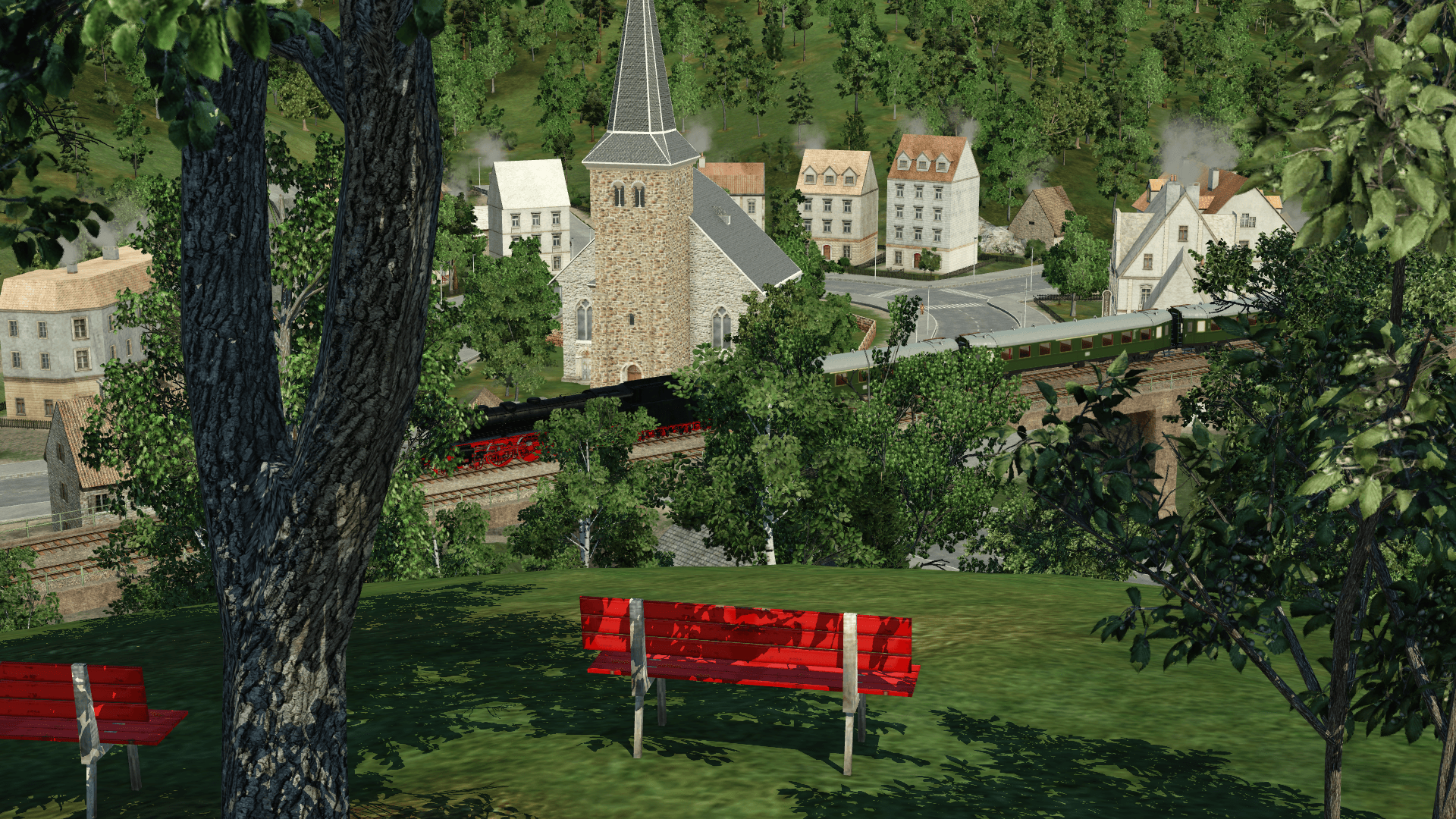 Dorf im Tal