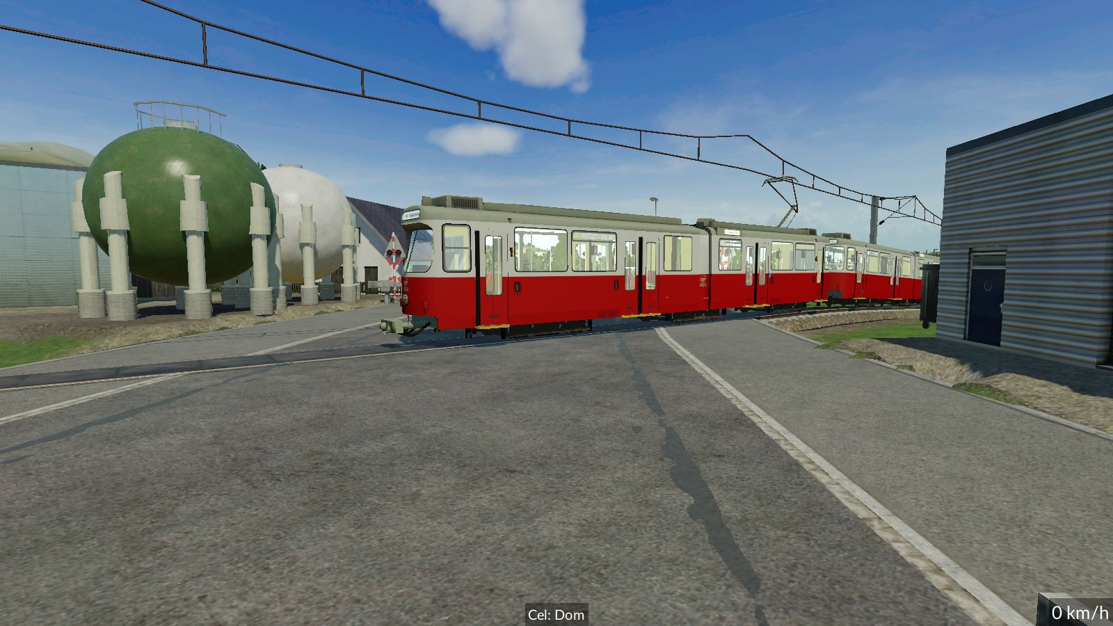 E6 beim Bahnübergang Richtung Innsbruck