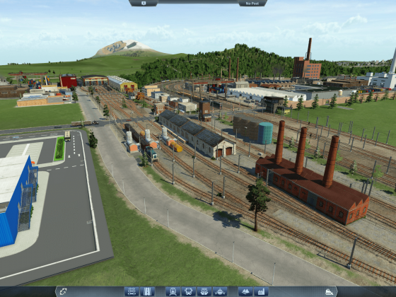 Depot mit kleinem Betriebswerk - Maschinenfabrik