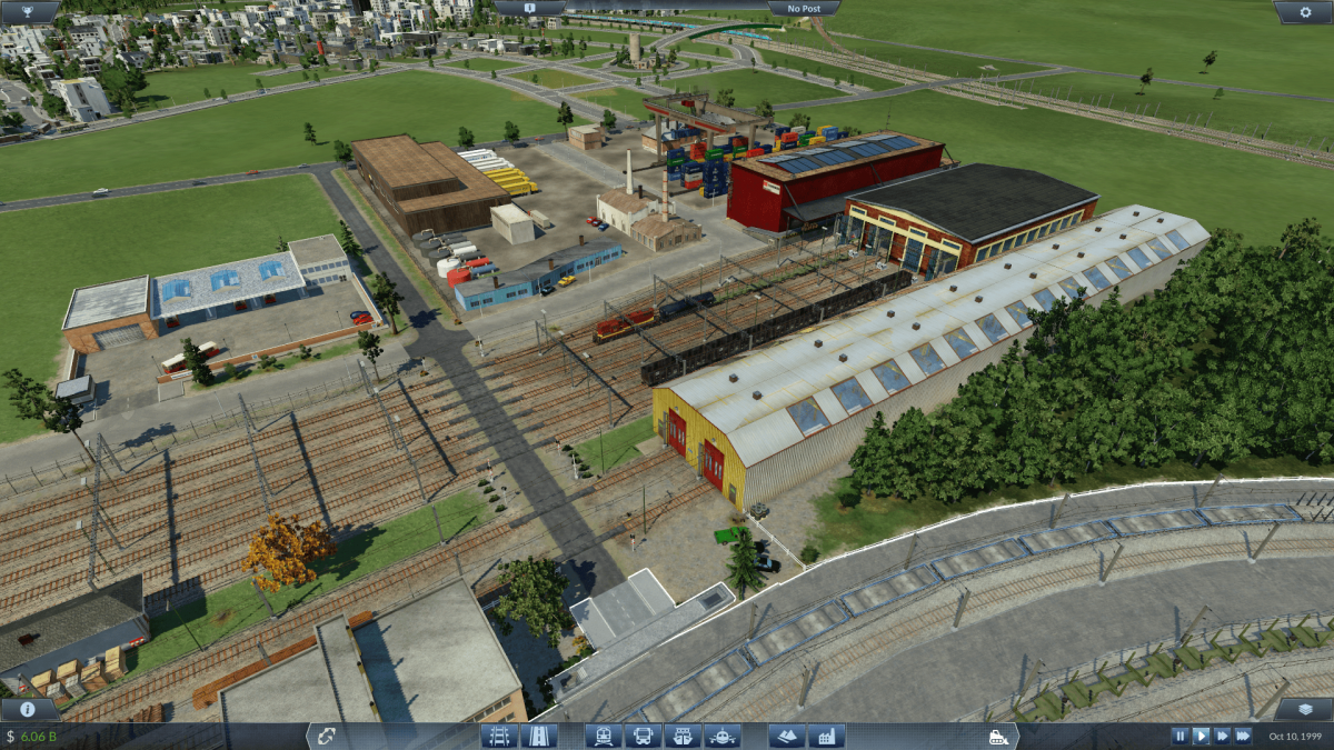 Depot mit kleinem Betriebswerk und Busdepot