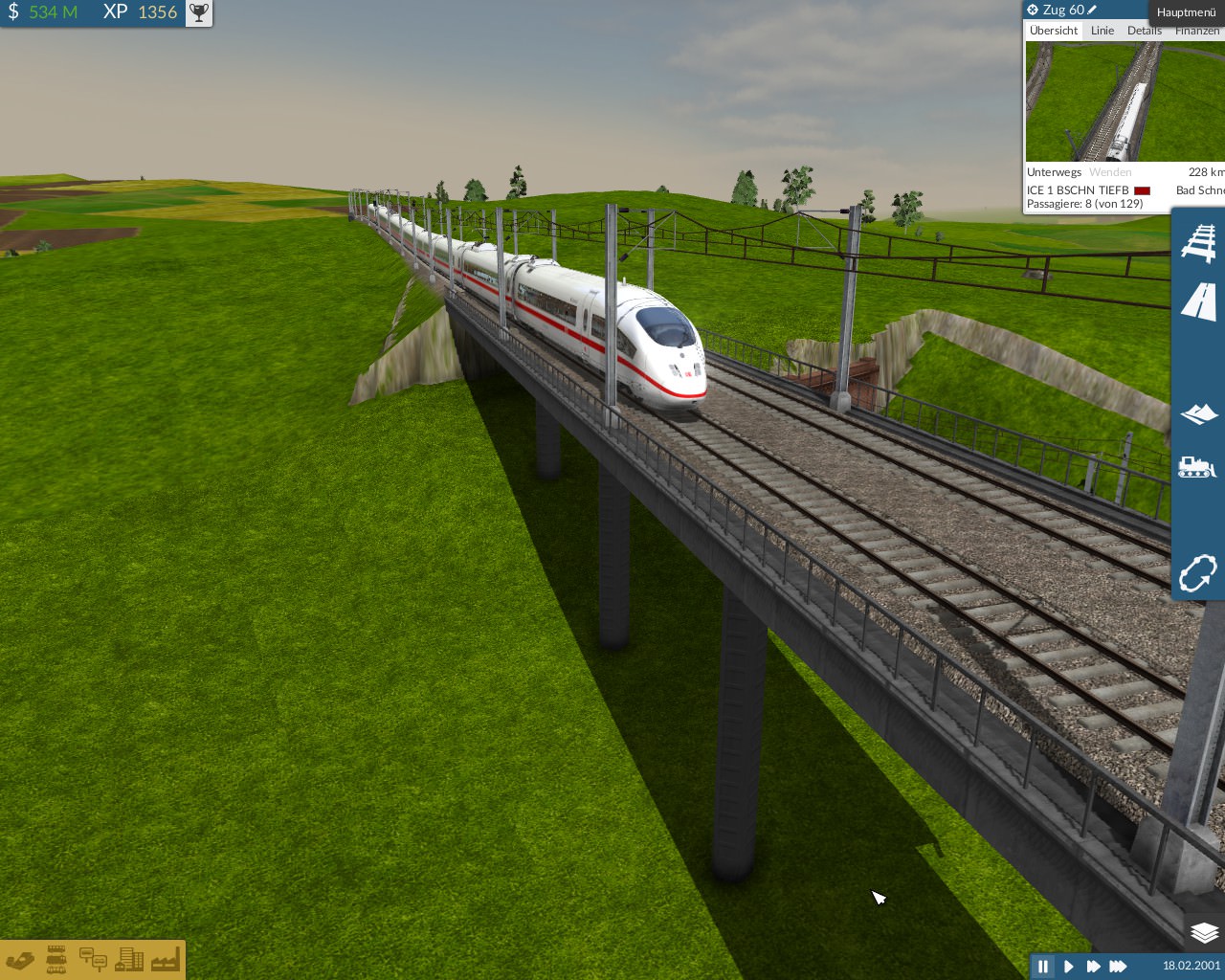 Inter City Express auf der SFS Dieben <> Bad Schneid (Vmax 240Km/h)