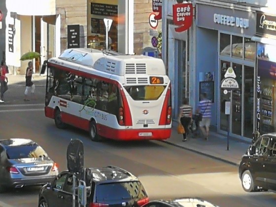 Eine neue Idee für Transport Fever: Der Wiener E-Bus.