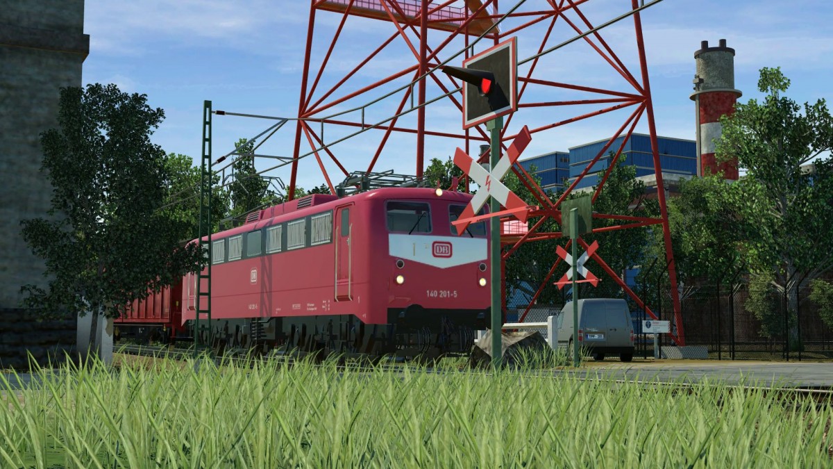 BR140 mit gemischtem Güterzug