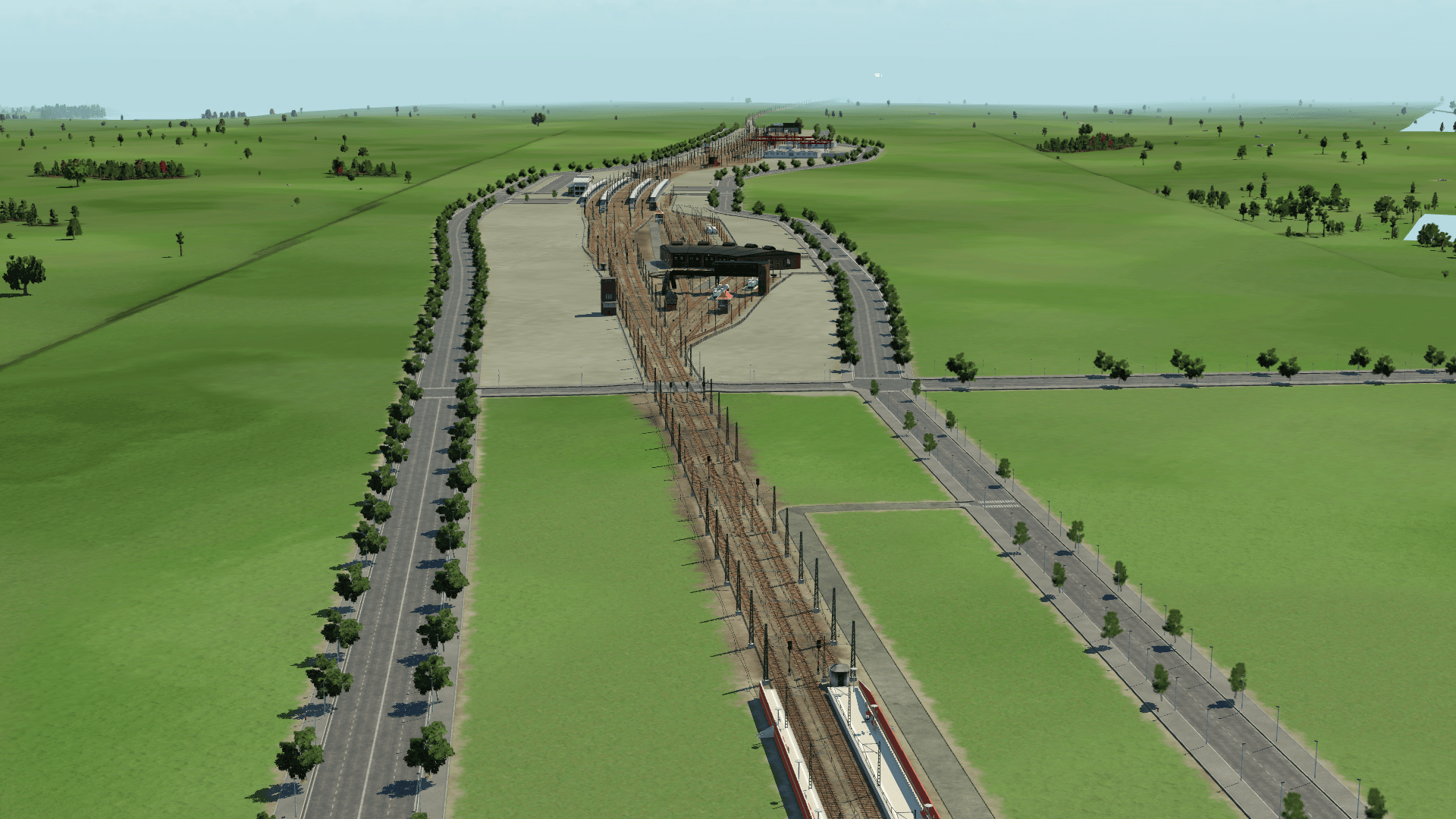 Zwischstadion vom Blick des Westbahnhofs