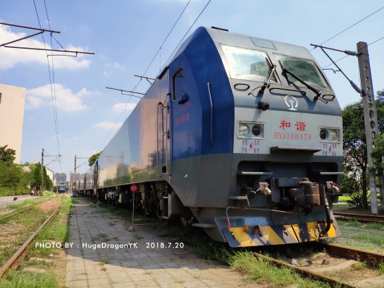 Good weather for Photography - HXD1B freight electric locomotive