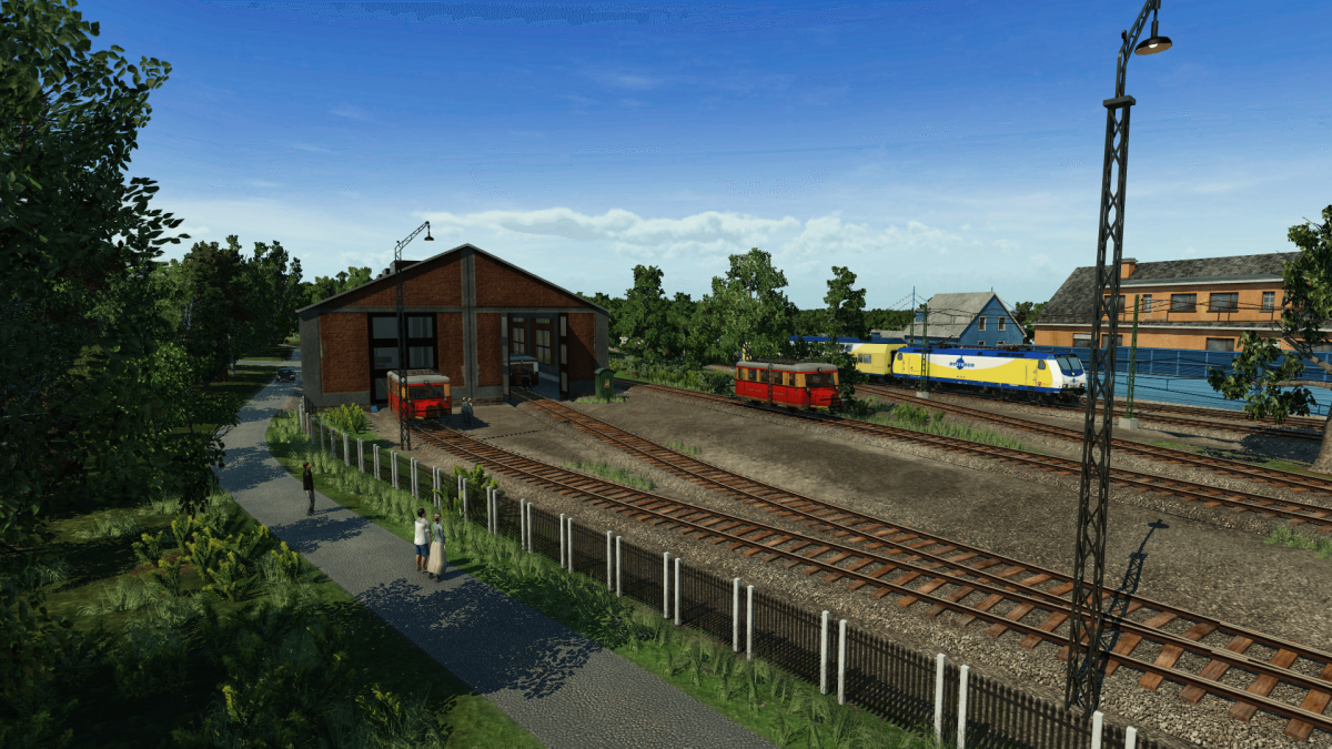 Blick auf das Gelände der Eisenbahnfreunde Ilmenau
