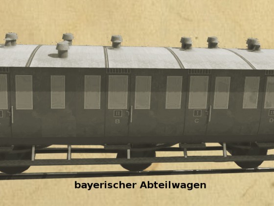 bayrisches Abteilwagenset