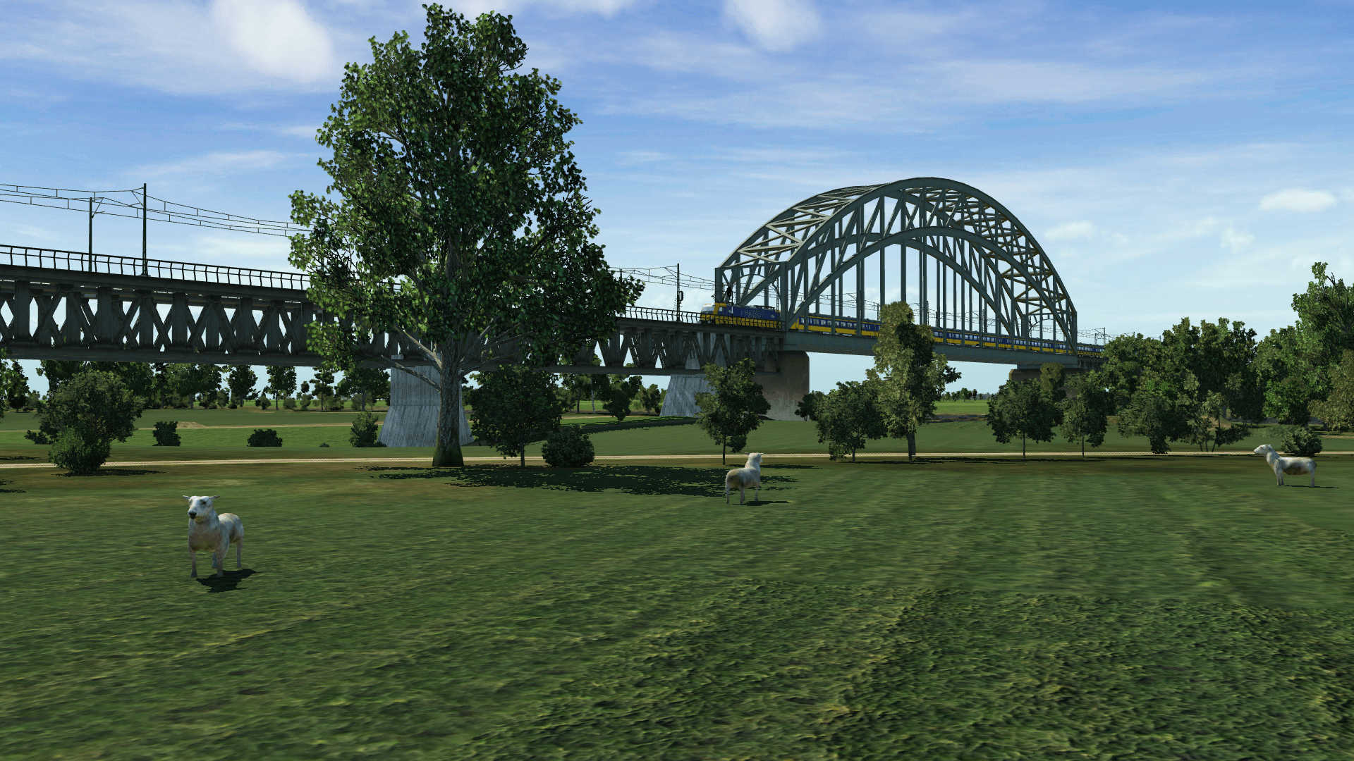 NS Traxx 186 crossing the bridge over the Ijssel