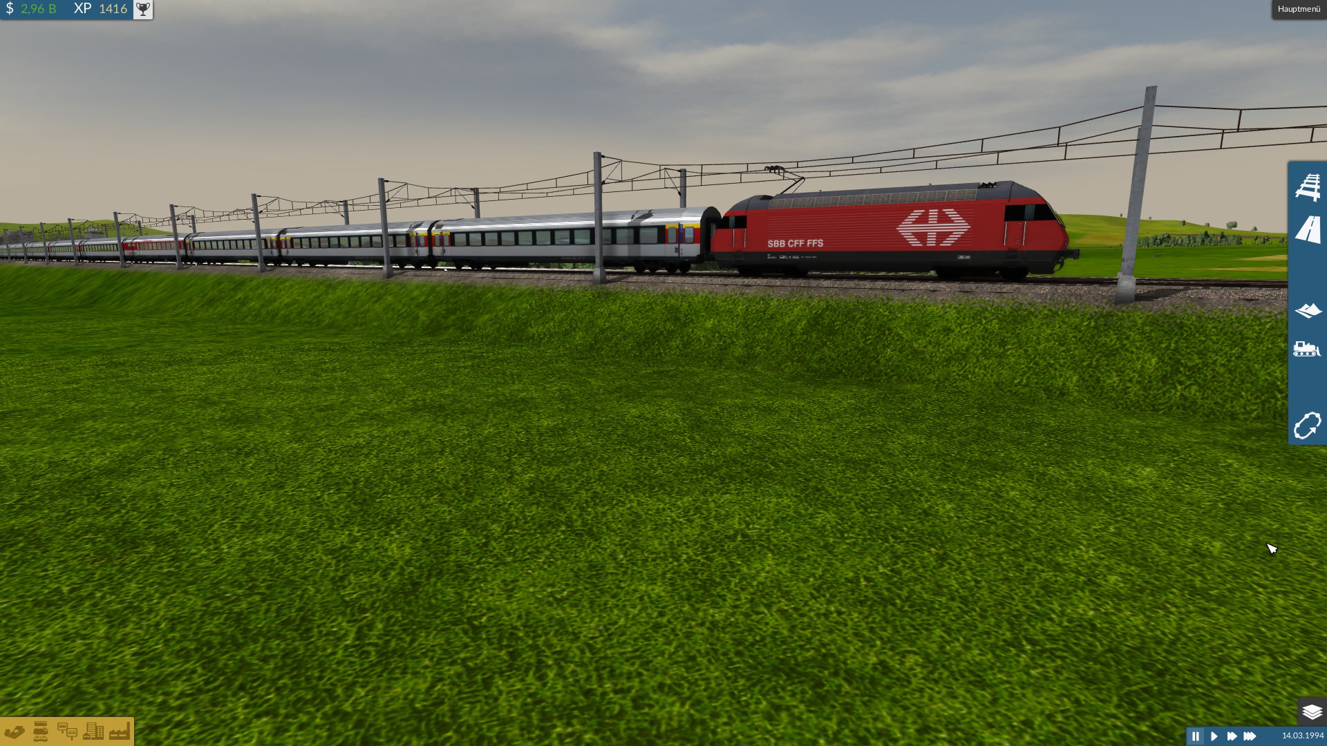 Re 460 mit IC, bestehend aus EW IV