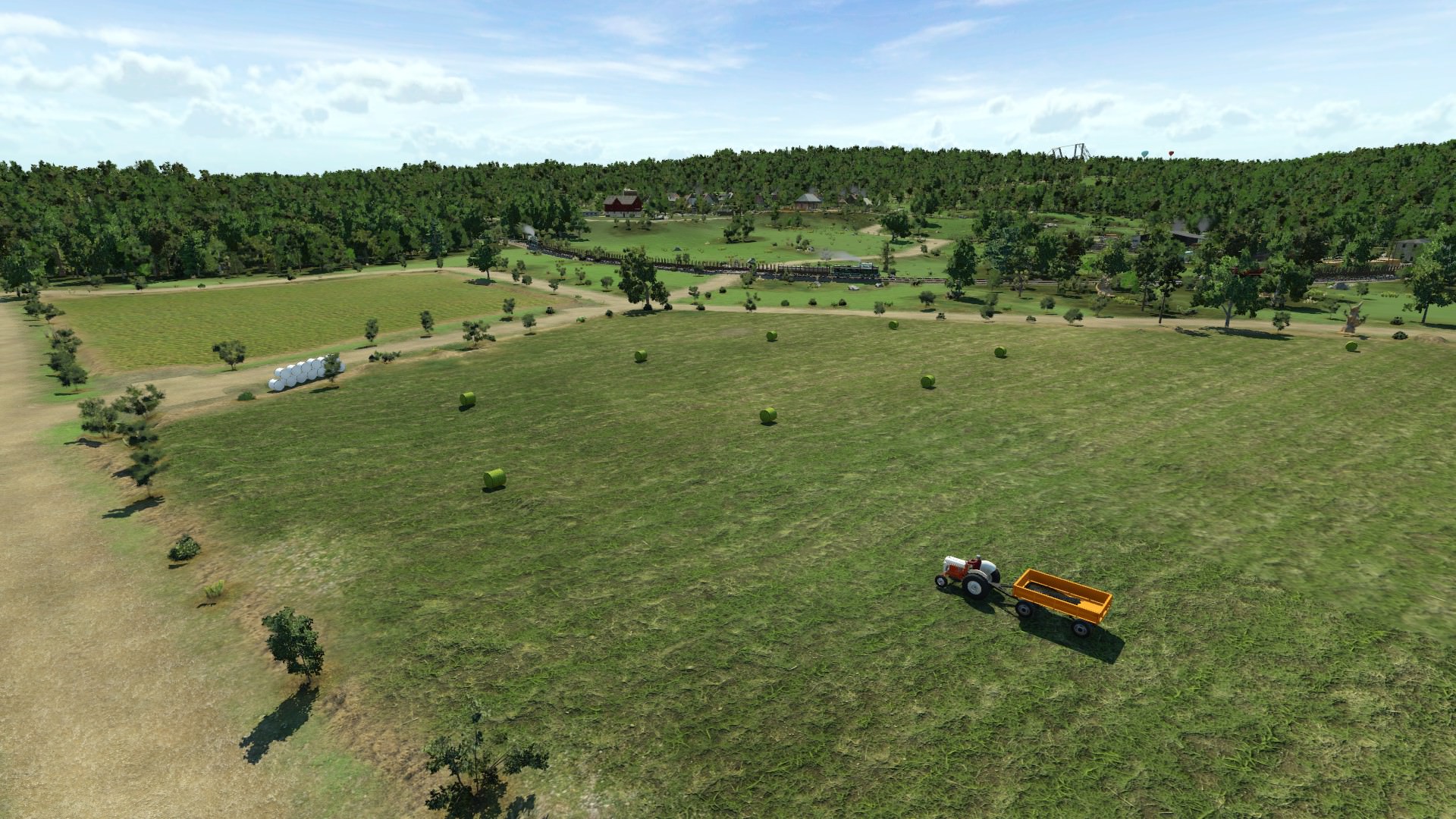 Einsam tuckert der Landwirt übers Feld