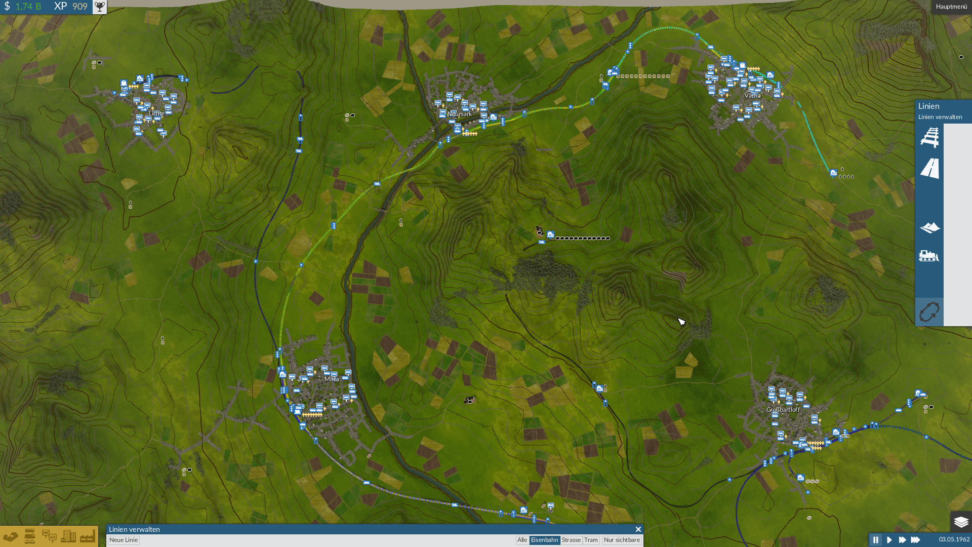 Ausschnitt der Map.