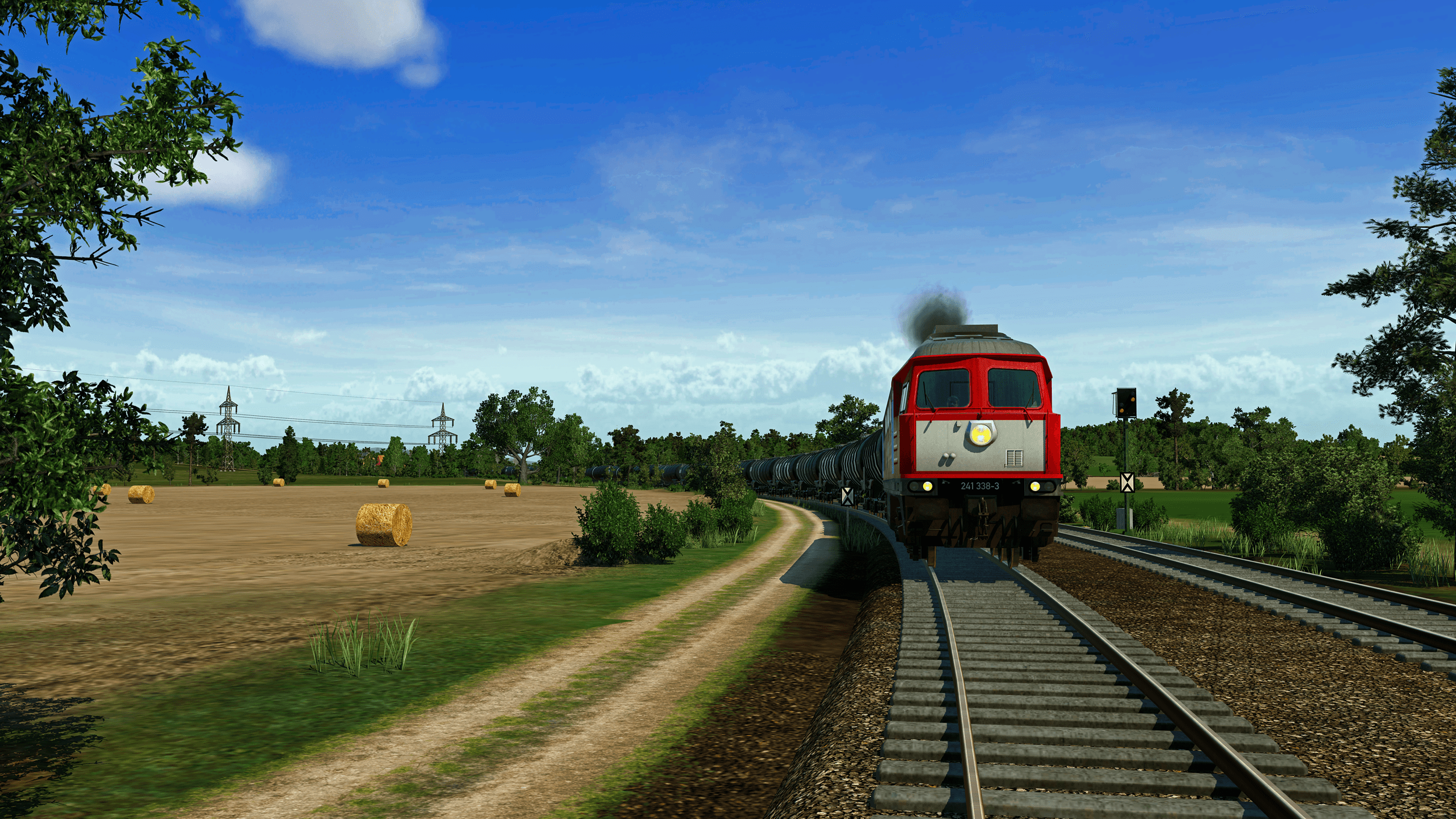 Auf der Hauptbahn...