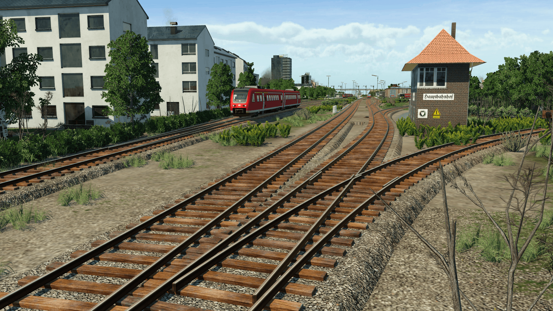 RE bei der Ausfahrt Richtung Herzberg