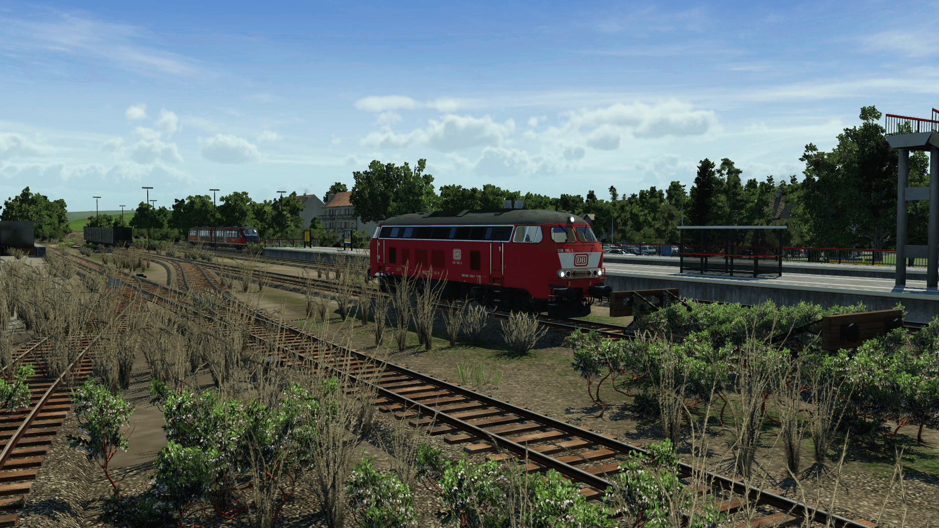 218er am alten Güterbahnhof