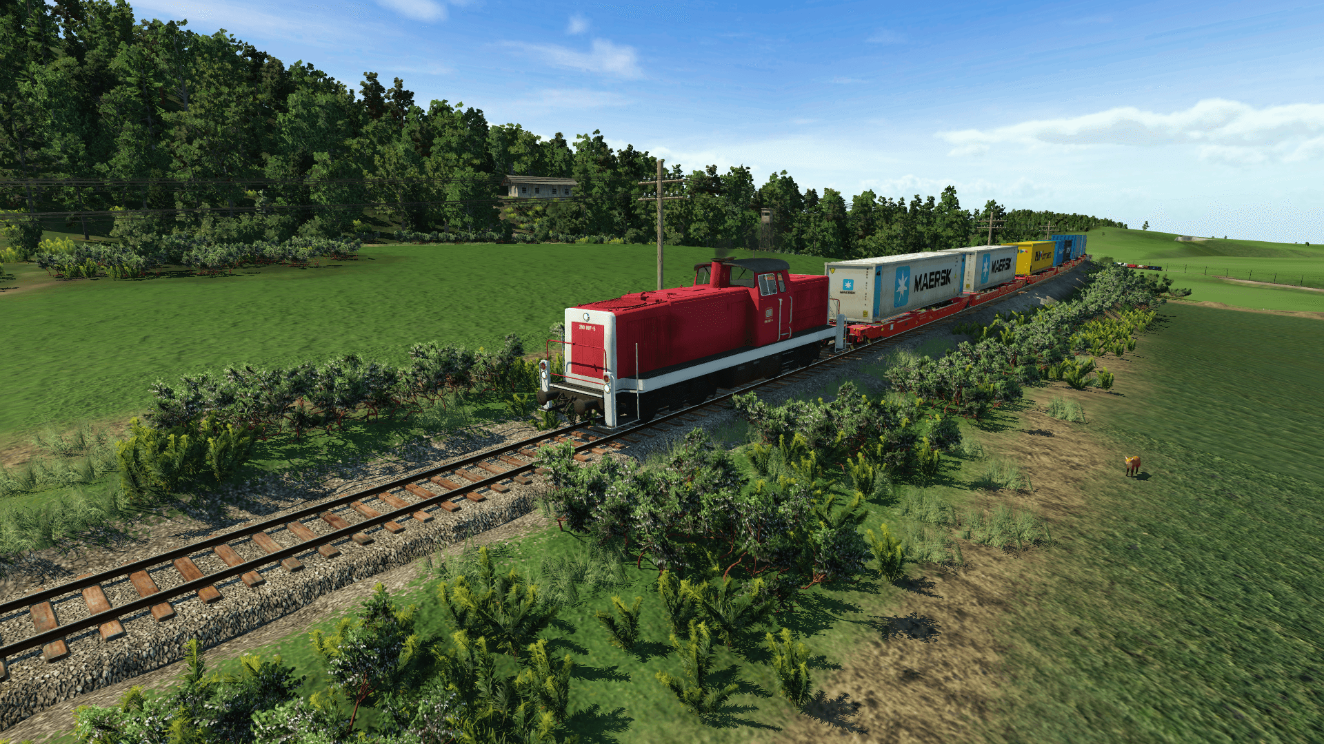 Güterzug Auf der Nebenbahn