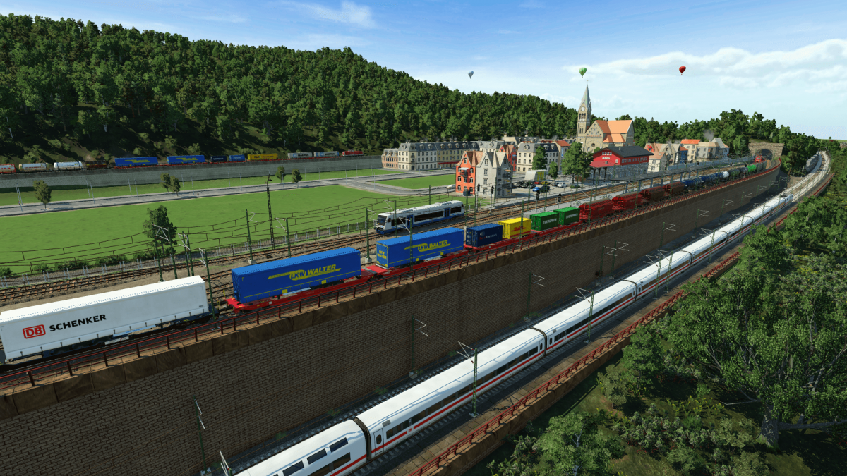 Viel Zugbetrieb in Kamp-Bornhofen