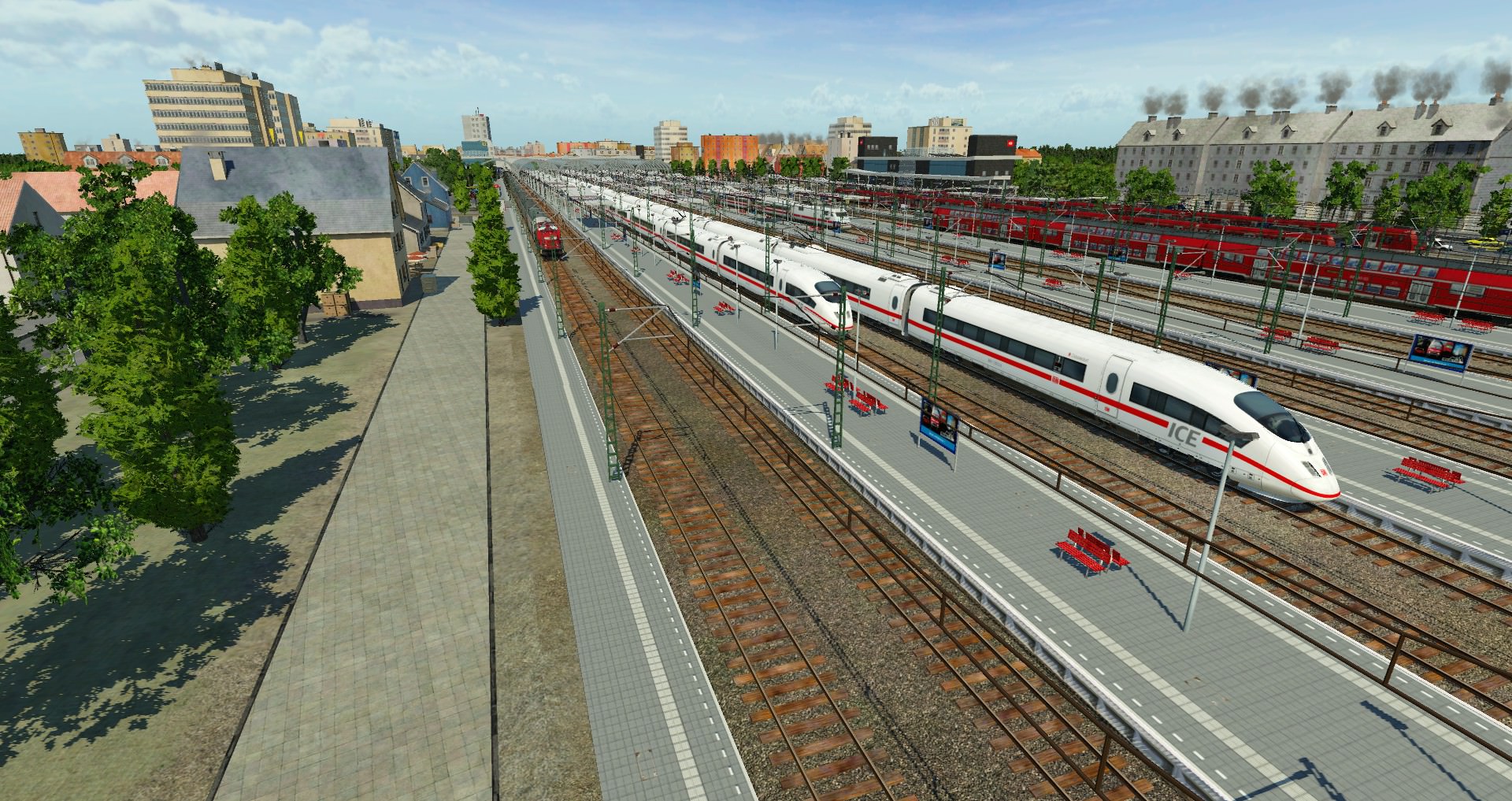 Viel Betrieb am Kopfbahnhof