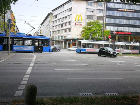 Die Blauen Trams in Munich