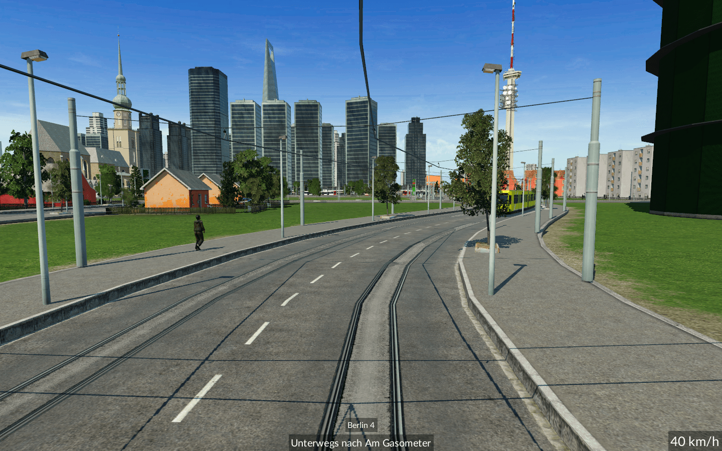 Auf dem Weg in die City
