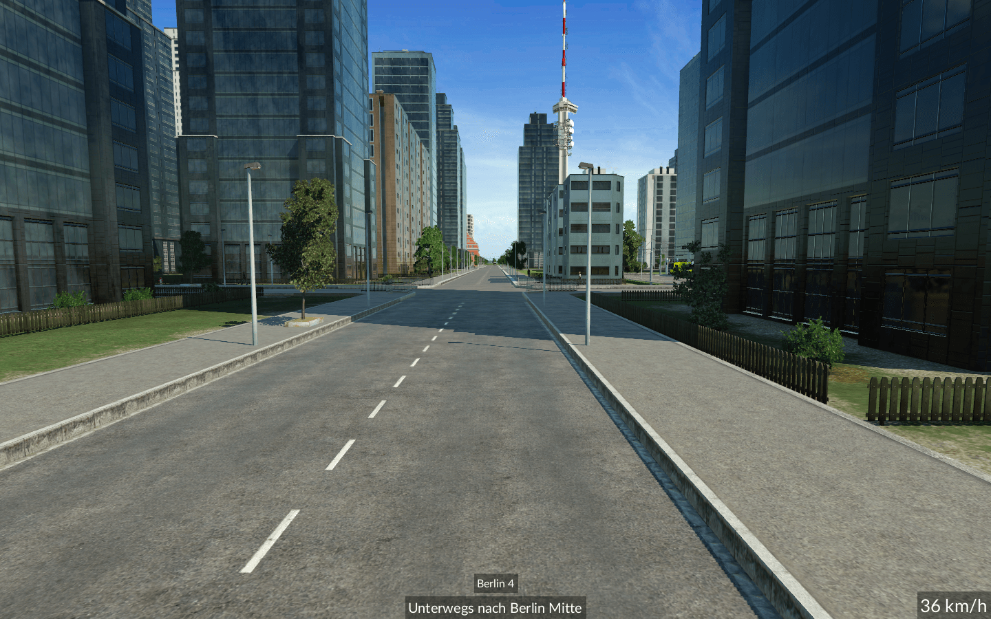 Einfahrt in die City