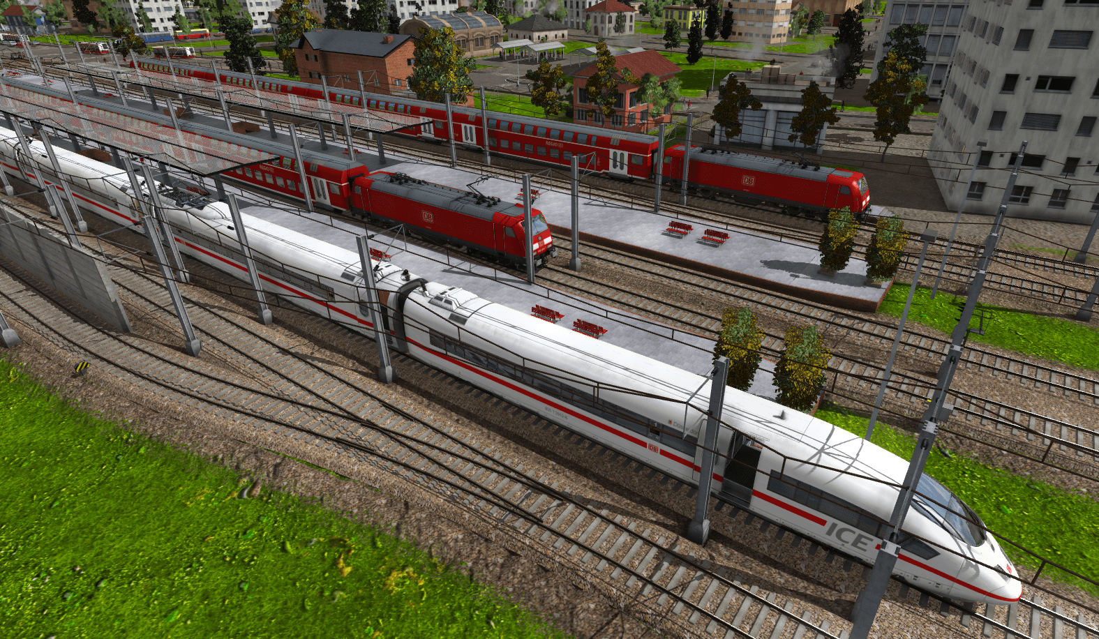 Bahnhof 70 Jahre später im Hochsommer