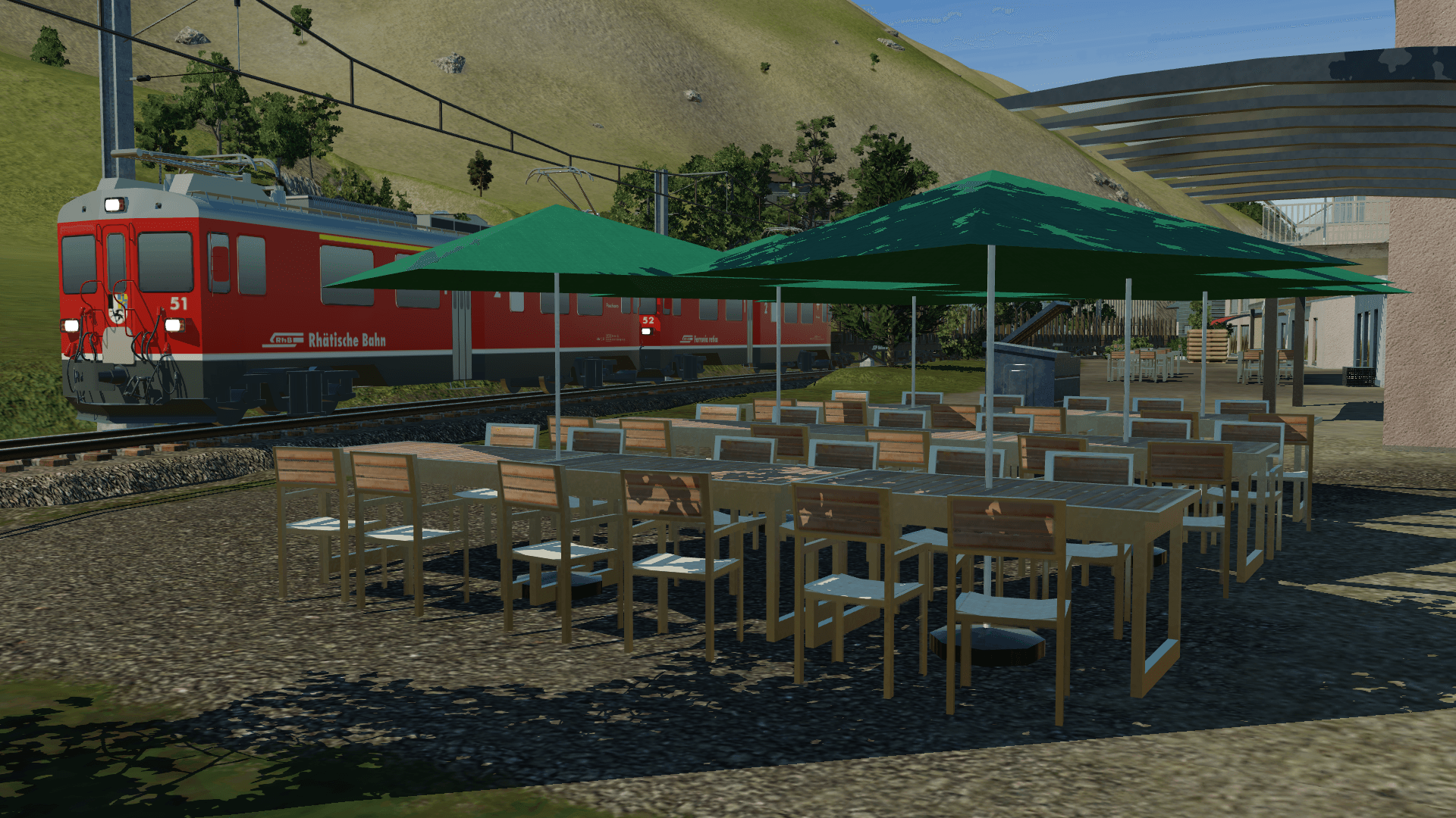 Restaurant für Eisenbahnfans
