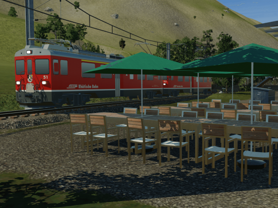 Restaurant für Eisenbahnfans