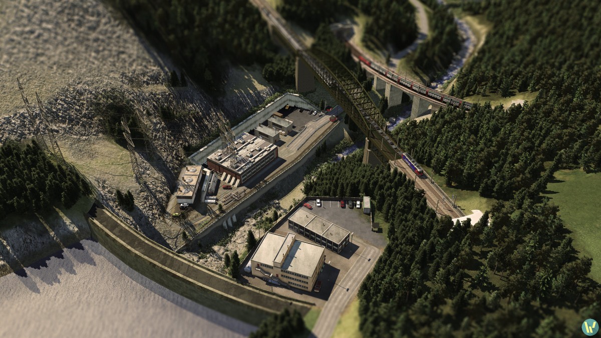 Wasserkraftwerk / Staumauer