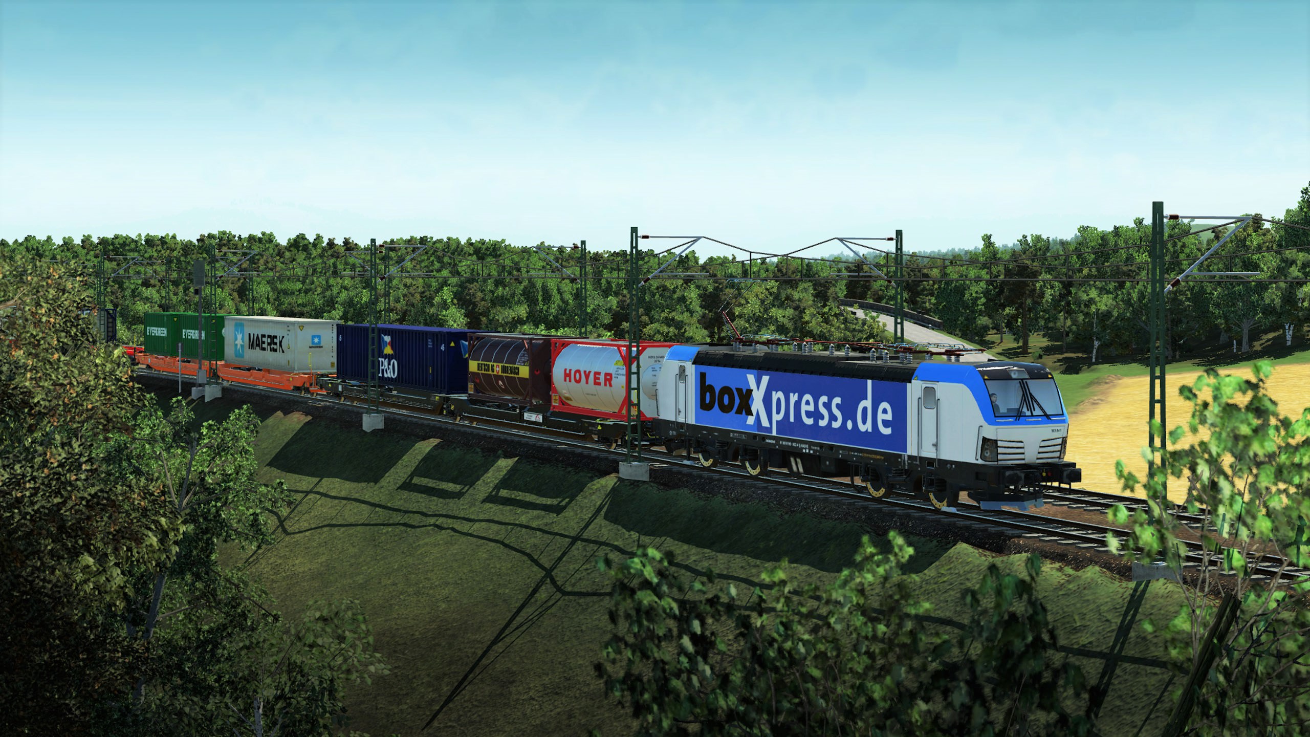 BoxXpress-Vectron mit Kisten