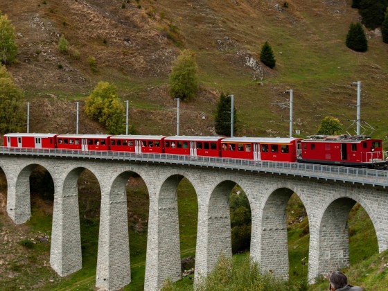 Fotohal auf dem Bugnei Viadukt