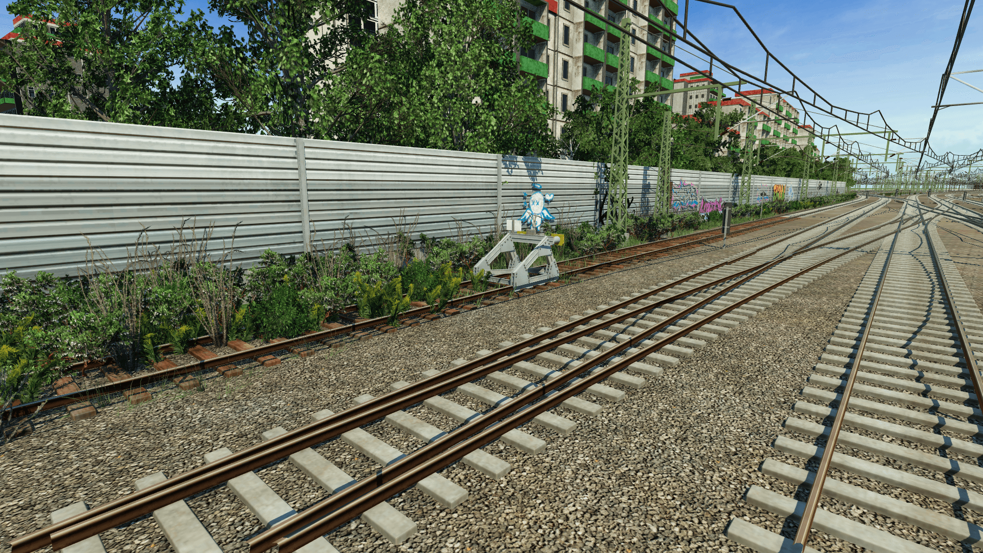 Bahn und Plattenbau