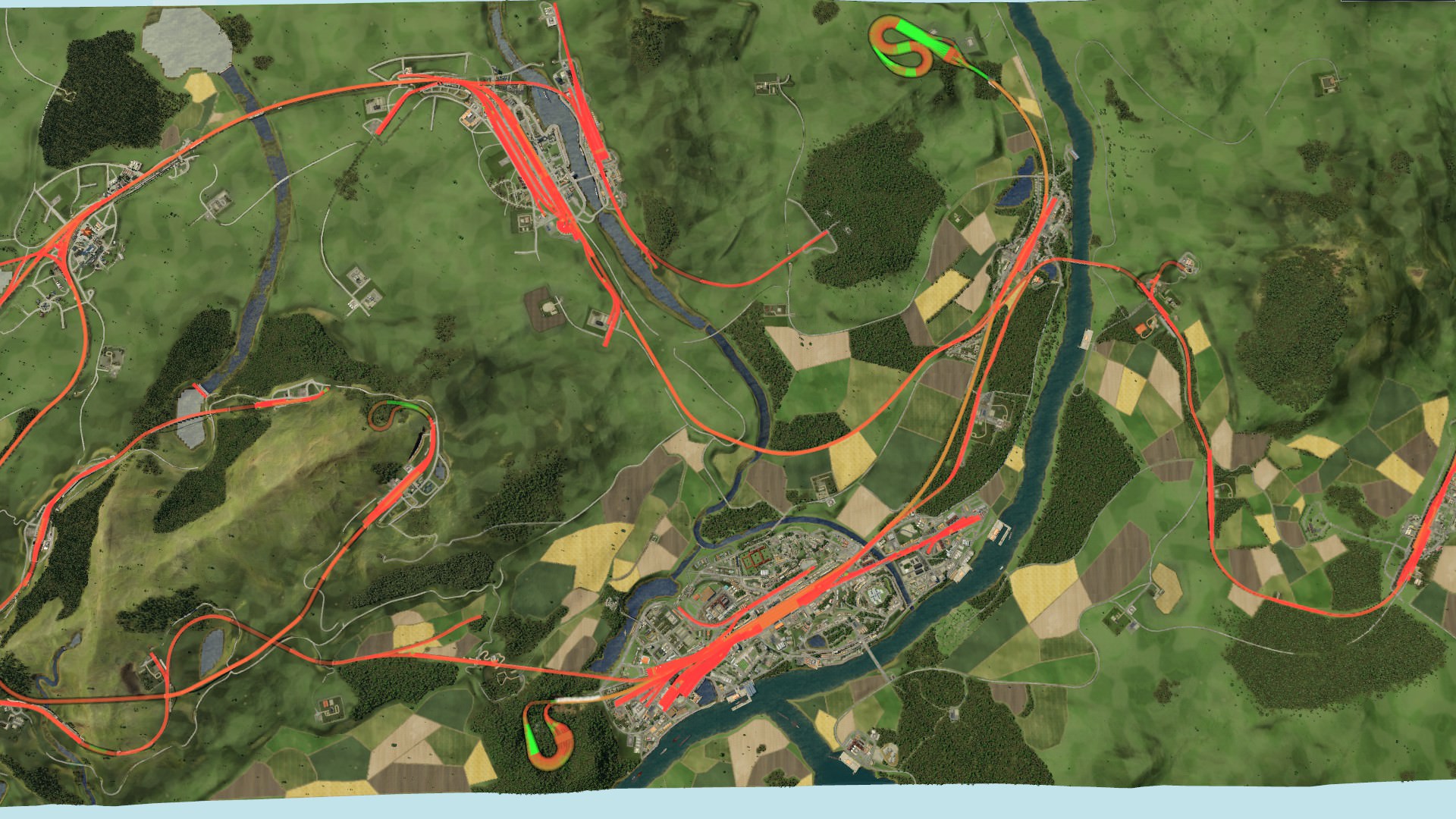 Streckenverläufe und Außgestaltung (WIP)