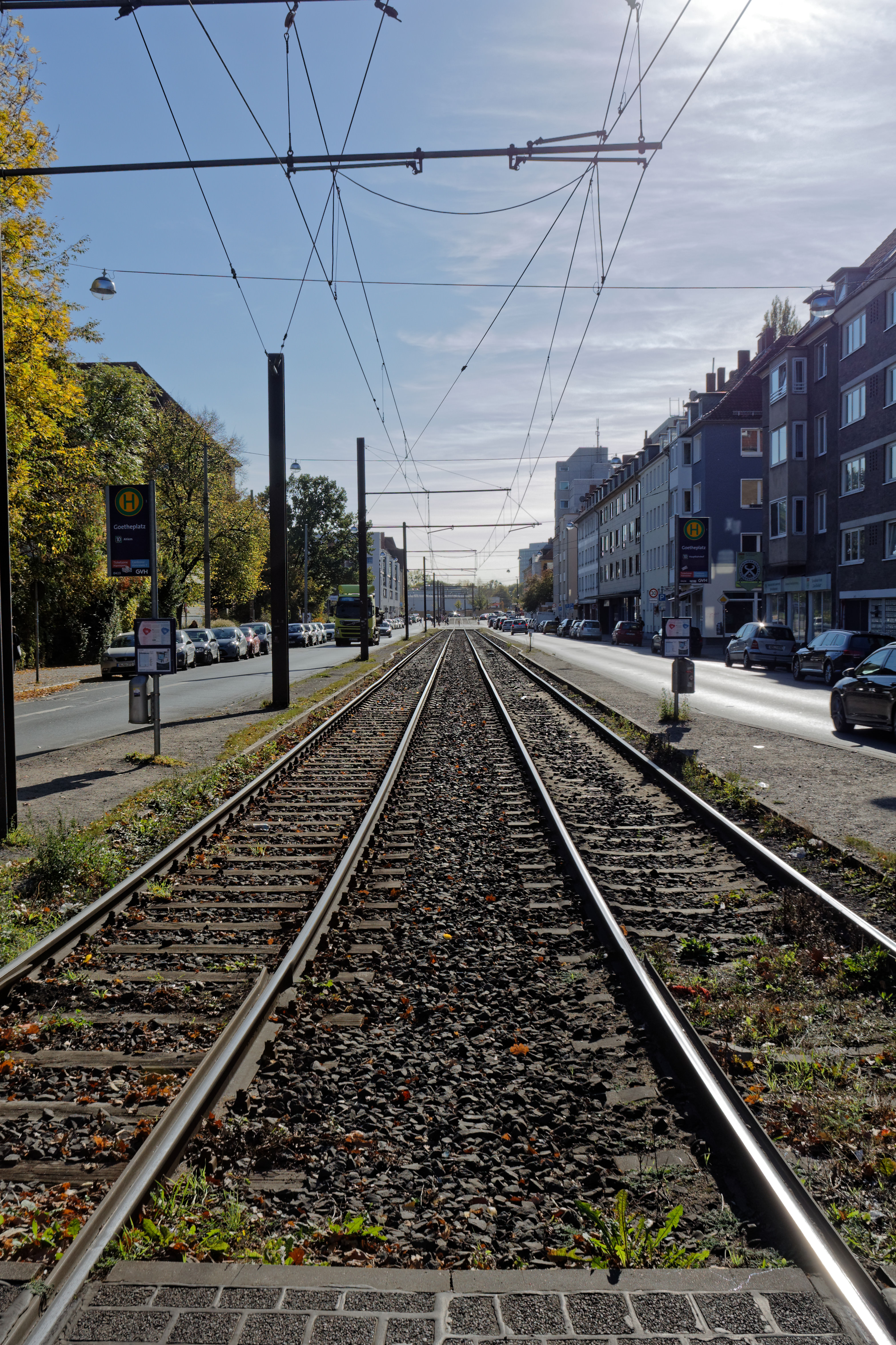 Gleise in der Humboldtstraße