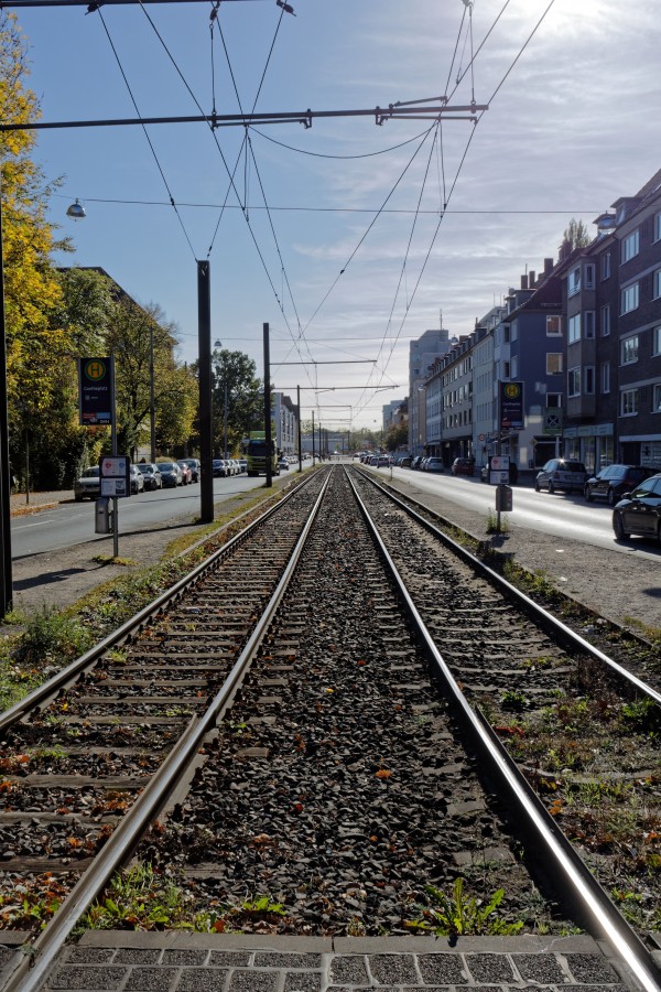 Gleise in der Humboldtstraße