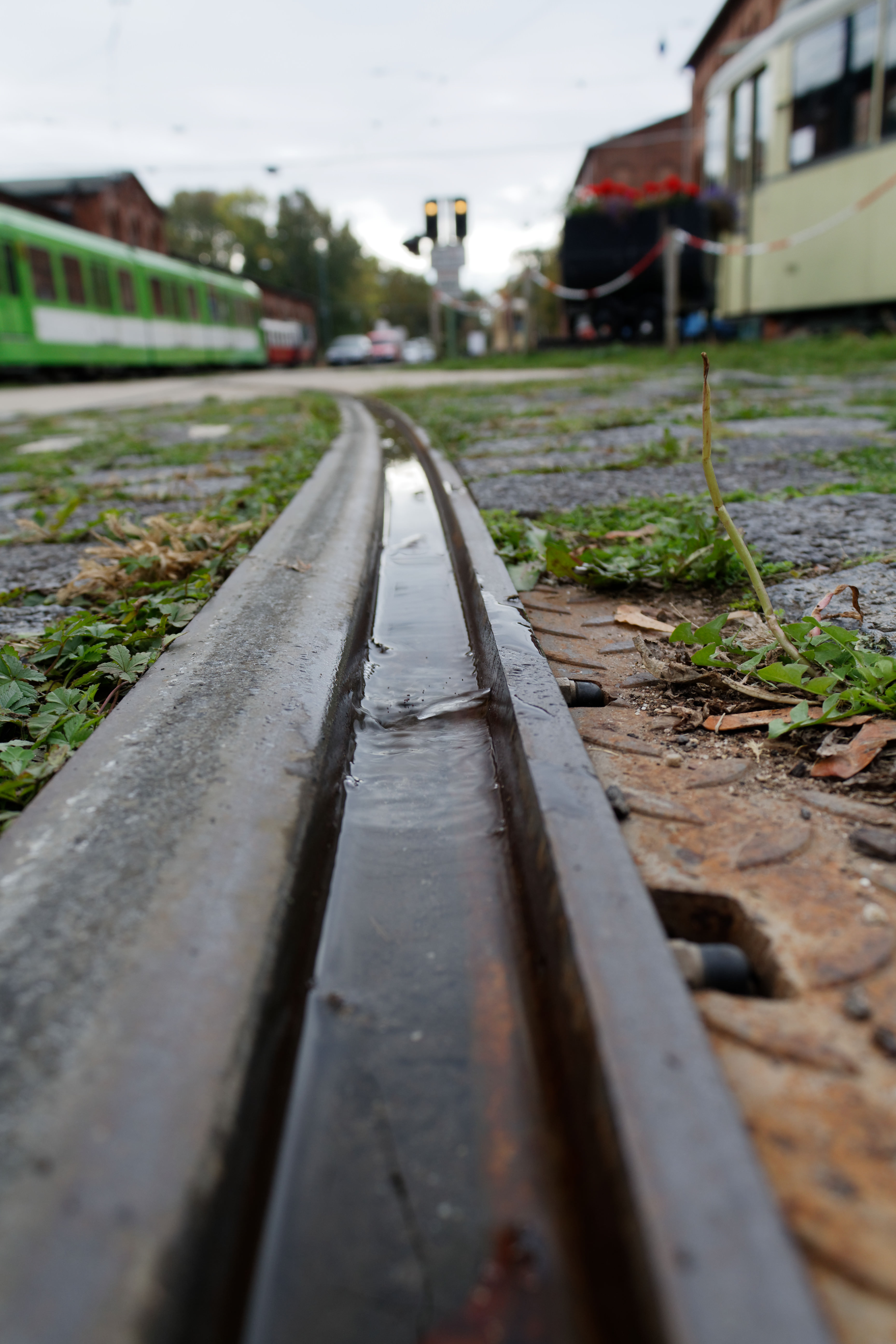 Schmiereinrichtung im Straßenbahnmuseum Wehmingen