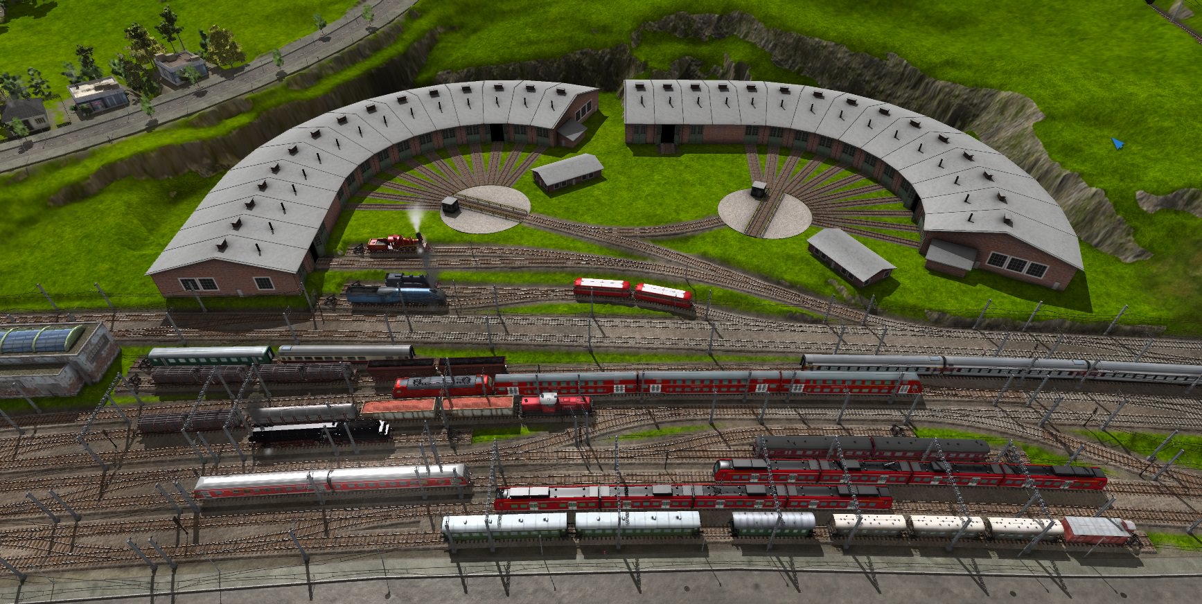 Bahnhofsvorfeld Worthing von Süden