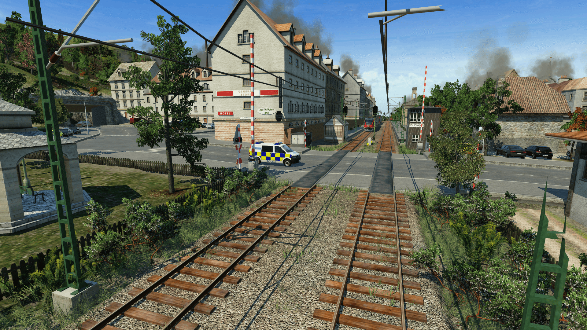 Bahnübergang Bergdorf